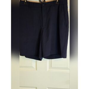 Alan Flusser Golf 32 Navy Blue Zipper Pockets Men's Shorts